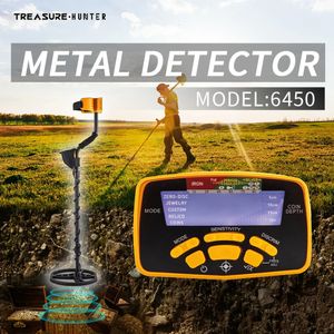 Treasure Hunter MD6450 11inch Coil Gold Metal Detector Professional Underground Waterproof Pinpointer High Sensitive 240105
