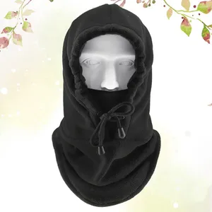 Basker täcker balaclava sol UV -skydd fiske nacke gaiter andningsbar pannband halsduk ögon headwrap för utomhus (svart)