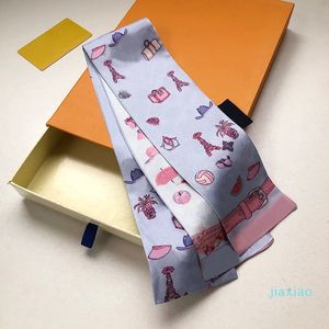 Designer Women Silk Scarf Luxury Letter Print Fashion Bag Handle Scarf Hair Bundle Ties Headscarf