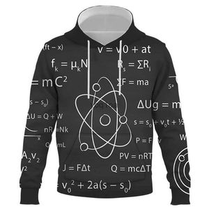 Men's Hoodies Sweatshirts Spring And Autumn Season Fashion mathematical formula 3D Printing Men/Women Universal Sweatshirt 2021 New Oversized Hoodie Tops