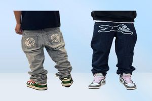 Retro Fly Dog Print Loose Baggy Straight Jeans Women Men High Street Oversize Casual Denim Pants Harajuku Hip Hop Wash Trousers 221203632