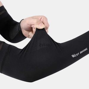 Arm Leg Warmers Arm Leg Warmers Sports Arm Sleeves Ice Silk Cycling Arm Sleeves Cover Sun UV Protection Outdoor Running Fitness Summer Arm Sleeves YQ240106