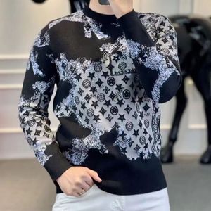 Tendência masculina de Weater Jacket New Autumn e Winter Trend Brand Loose Knit Cardigan Men's Wear
