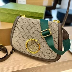 مصمم نساء أكياس الكتف الأزياء Blondie Crossbody حقيبة دائرية متشابكة مزدوجة مع اثنين