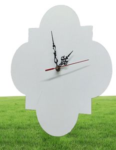 Orologi da parete in bianco per sublimazione da 12 pollici Modello di immagine fai da te Trasferimento di calore Orologio in MDF Decorazioni per la casa 8 stili XD245966840038