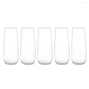 Disposable Cups Straws 5 Pcs Glass PET Simple Plastic Drinking Cocktail Lemon Juice Exquisite The Party Office