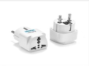 Adaptador de tomada universal europeu kr ue, adaptador de viagem americano ue kr euro alemão, tomada elétrica, tomada 5638232