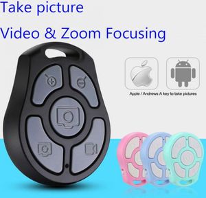 Nyaste 5 Key Selfie Shutter Bluetooth Remote Control Self Timer Fast Cameraflexible Zoomadjusted Lensvideo för iPhone Android S7158348