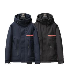 Italia Famosos hombres de lujo Chaquetas de plumas de ganso Abrigo de invierno Etiqueta roja Serie limitada Chaqueta acolchada cómoda y cálida Ropa de hombre M7633854