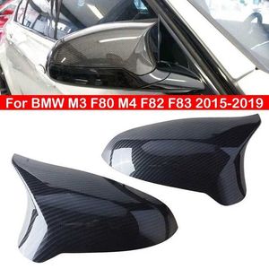 Автомобильные зеркала для BMW M3 F80 M4 F82 F83 2015-2019 LHD Сменный автомобильный чехол заднего вида с боковым зеркалом, крышка крыла, чехол для внешней двери заднего вида TrimL24014