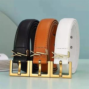 Bälten för kvinnliga designers Luxurys Belt Solid Color with Diamonds Trendy Business Metal S Buckle Belt High Quality Fashion Casual V302s