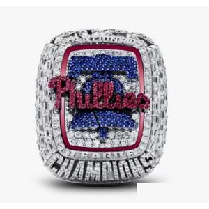 Cluster Rings 2022 2023 Philadelphia World Series Baseball Team Championship Ring Sport Souvenir Men Fan Gift Wholesale Hip Hop Punk J DH4LY