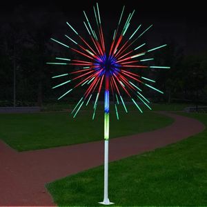 Dekorationer 1.8m LED -fyrverkerier Lätt Vattentät julgran Lätt fairy Lampa för uteplats Yard Party Christmas Wedding Decor