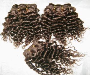 12pcslot Small tight Afro Curly Weave 100 Peruvian Human Hair Cheapst Whole s crochet hair extensions2887888