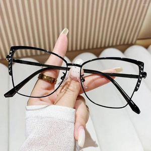 サングラス女性猫の視線眼鏡眼鏡眼鏡反ブリューライト眼鏡フレームデザイナー特大のメガネフレームアイウェア