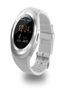 Bluetooth Y1 Smart Watches Reloj Relogio Android Smartwatch Phone Call Sim TF Camera Sync för Sony HTC Huawei Xiaomi HTC Android P6832982