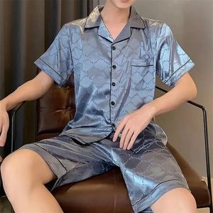 Kleidung Herren Designer Seidenpyjamas Sommer Loungewear Kurzarm Designer G Shirts Shorts Homewear Luxus Plus Size Dünne Heimkleidung Sh