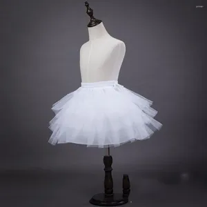 Saias 2024 branco ou preto curto anágua vestido de casamento suporte sexy elegante doce agitação para mulheres 3 camada lnner saia