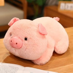 2550cm Stuffed Doll Plush Fluffy Piggy Toy Animal Soft Plushie Pillow for Kids Squishy Pig Baby Comforting Birthday Gift 240105