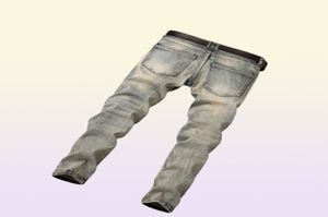 Mens Designer Jeans Distressed Ripped Biker Slim Fit Motorcycle Denim For Men s Fashion Stretch Fold Pants6578853