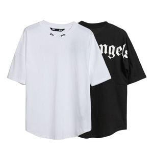 Homens camisetas Designer Palm Luxo Roupas Camisas Carta Algodão Manga Curta Primavera Verão Maré Mens Tees