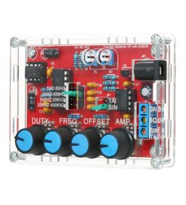 Gerador de sinal diy kit função gerador sintetizador 5hz400khz amplitude frequência ajustável icl80388220950