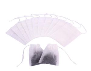 100st Tea Bag Kafferverktyg Nonwoven Disponible Sealed Filter Herbal Bulk Infusers för Loose Leaf Teal8857966