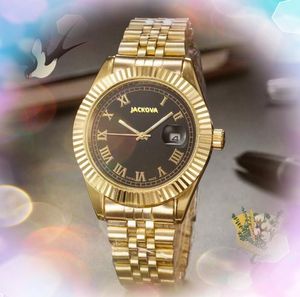 Högkvalitativa män och kvinnors romerska nummer Dial Watches Quartz Battery Movement Soft Lostly Steel Sapphire Clock Couples Set Auger Ceramic Bezel Arm Wristwatch Presents