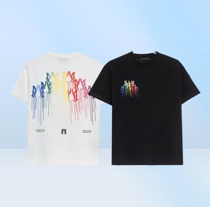 MEN039S TSHIRTSファッションレタードリップコラージュプリントTシャツメンズデザイナーストリートウェアティーシャツ男性夏半袖HIP5150024