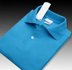 夏の男性豪華な最高品質のビッグスモールホースクロコダイル刺繍ポロシャツ半袖クールコットンスリムフィットカジュアルビジネスマンシャツF5