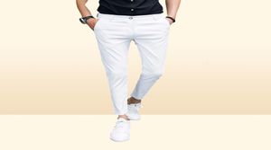 2020 Ny ankomst vår- och sommar ny Men039s Suitpants Slim Solid Color Simple Fashion Social Business Pants Casual Office Me6583044