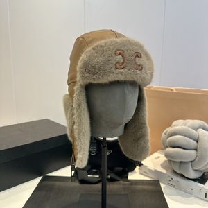 Winter Hat New Hair Thunder Peak Hat Rabbit Hairs Fisherman Hat Pilot Hat Hat Hat Hat Hat Ear Muff Hat Designer Hat Hat Wysokość ciepła kapelusz 21jrya