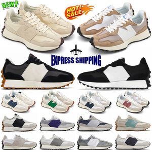 New 327 sneakers outdoor shoes for men women 327s mens sports trainers black white Light Grey Sea Salt womens sneaker trainers low Jogging Walking shoe