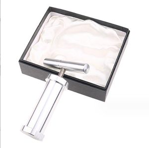 Imprensa de pólen de metal de tamanho pequeno T Handle Presser Acessórios para fumar Ferramenta Compressor Creme Whipper para tubos de água Hookahs Bongs