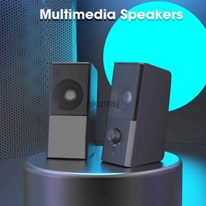 Portabla högtalare PC -högtalare Desktop Computer Speakers For Home Theater System USB Column Surround Sound Box Mini Subwoofer YQ240106