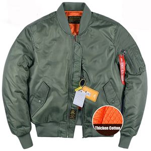 Winter Herren Bomberjacke verdicken warme Oberbekleidung Outdoor Militär Baseball Uniform Mantel große Größe für Männer 240105