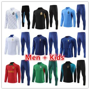 22 23 24 3-Star Argentina Tracksuit Soccer Jersey Messis Training Suit Football Shirt Maradona Di Maria 2023 2024 Men Kids Kit Tracksuits Set Uniforms
