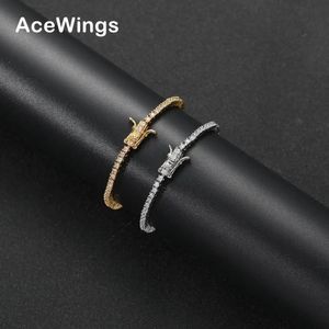 Теннисный браслет Bling Iced Out, 2 мм, 7 дюймов, 6 дюймов, латунный браслет, ювелирные изделия с CZ, BB210 240105