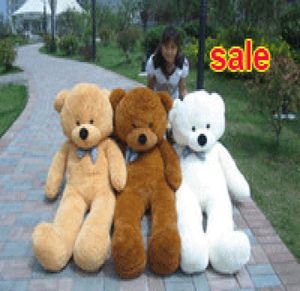 Wholegift para o Natal kid039s toys16m urso de pelúcia concha sem pp algodão casaco de pelúcia 160cm tamanho grande urso pano3429062