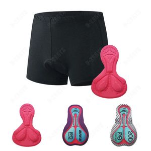 Mulheres ciclismo shorts confortáveis bicicleta briefs à prova de choque roupa interior rosa calças apertadas amortecido shorts 20d gel acolchoado calças 240105
