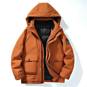 Winter Down Jacket Men Waterproof Puffer Oversize 7xl Plus Size White Duck Hooded Coat Thick Warm Windbreak Overcoat 240105