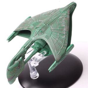 Eaglemoss romulans warbird starship d'deridex classe b-tipo nave espacial diecast modelo veículos de brinquedo lembrança para colecionáveis 240105