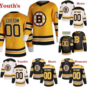 Hockey -Trikots Boston''bruins''74 Jake DeBrusk 47 Torey Krug 46 David Krejci