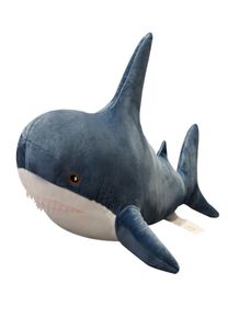 80100cm Big Size Funny Soft Bite Shark Plush Toy Pillow Appease Cushion Gift For Children 10115899034