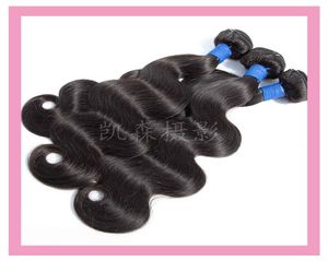 Estensioni dei capelli vergini brasiliani 3 pacchi economici 100 estensioni dei capelli umani 830 pollici onda del corpo 3 pezzi un set prodotti per capelli Whol9648653