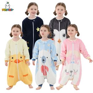 MICHLEY Halloween Owl Sleeping Bag Sack Swaddle Sleepsack Long Sleeve Cartoon Sleepwear Wearable Blanket For Girl Boys 13 Years 240105