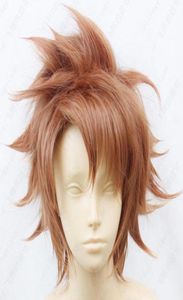 42 Psychopass Kagari Shusei Short Brown Cosplay Party Wig 06132194