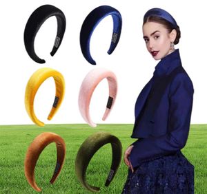 Fashion Padded Headbands for Women Wide Bezel Hairbands Thick Velvet Hair Hoop Girls Sponge Nonslip Hairband Hair Accessories 6pc1466863