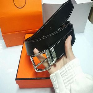 Com todo o conjunto laranja caixa designer cintos para homens e mulheres presente unisex cinta cinto de negócios homens mulheres ouro prata grande fivela clas2443