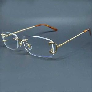 12% rabatt på solglasögon transparenta glasögon Mens Brand Optical Frame Luxury Designer Carter Eye Glass Big Clear Eyewear FrameJia New